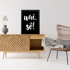 Quadro Gíria Mineira - Uai Sô 33x24cm - Com Vidro Moldura Pre