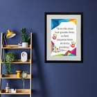 Quadro Grandes Feitos - 60x48cm Moldura:madeira Branca