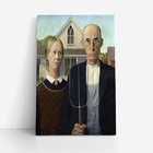 Quadro Grant Wood Gótico Americano Arte Canvas 100x70cm