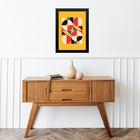 Quadro Gravura Arte Bauhaus 33x24cm - Com Vidro Moldura Preta