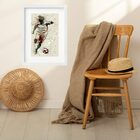 Quadro Gravura Arte Futebol - 60x48cm Moldura Preta