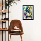 Quadro Gravura Mulher Com Raquete - Tênis 33x24cm Moldura Pre