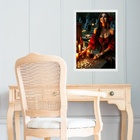 Quadro Gravura Pomba Gira Cigana - Ritual 45x34cm Moldura Bra