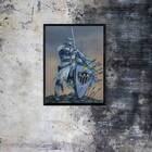 Quadro Guerreiro Atleticano 33x24cm - Com Vidro Moldura:madei