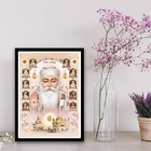 Quadro Guru Nanak Dev Ji 24x18cm - Com Vidro Moldura:madeira