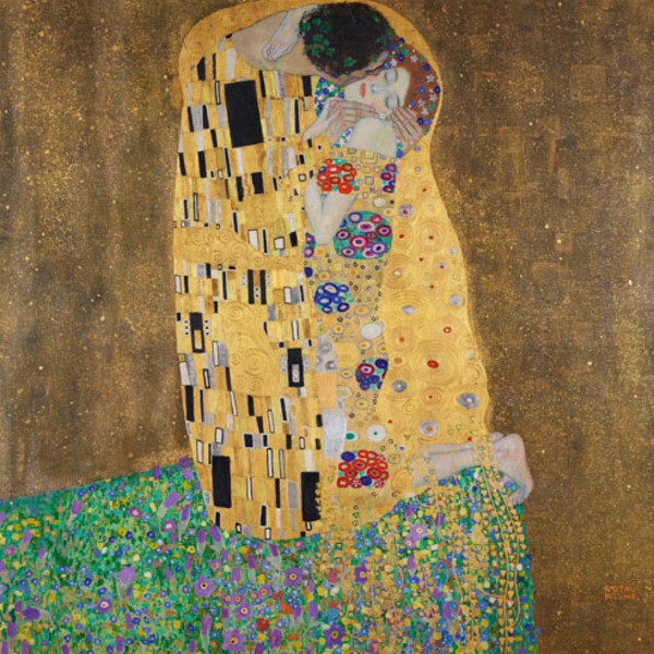 Quadro Gustav Klimt O Beijo 1909 - Rolo (só A Imagem  Sem Arm