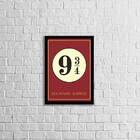 Quadro Harry Potter 24x18cm - Com Vidro Moldura:madeira Preta