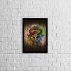 Quadro Harry Potter Hogwarts 24x18cm Moldura:madeira Preta
