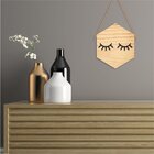 Quadro Hexagonal Em Relevo Cílios