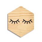 Quadro Hexagonal Em Relevo Cílios