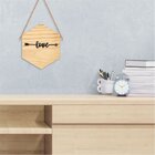 Quadro Hexagonal Em Relevo Love Flecha