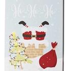 Quadro Ho Ho Ho Noel Chaminé 4l 2aa 30x40x1,18cm Decoração De
