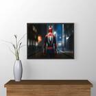 Quadro Homem Aranha De Costas 24x18cm - Com Vidro Moldura:mad