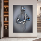 Quadro Homem Metal 3d -- Br Artes