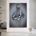 Quadro Homem Metal 3d -- Br Artes