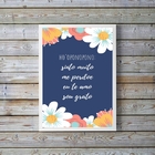 Quadro Hooponopono Borboletas azuis 33x24cm - Com Vidro Moldu