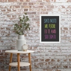 Quadro Ho'oponopono Mágico Fundo Preto 45x34cm - Com Vidro Mo