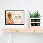 Quadro Horizontal Beata Nhá Chica 33x24cm - Com Vidro Moldura