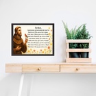 Quadro Horizontal São Francisco De Assis Oração Da Paz 33x24c