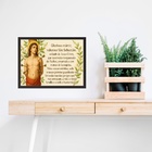 Quadro Horizontal São Sebastião 24x18cm - Com Vidro Moldura P