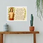 Quadro Horizontal São Sebastião 24x18cm Moldura Preta