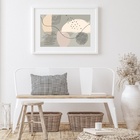 Quadro Horizontal Tons Pasteis - 60x48cm Moldura:madeira Bran