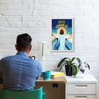 Quadro Iemanjá - Saudação Odoyá 45x34cm Moldura Branca