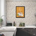 Quadro Ilustração Chá 24x18cm - Com Vidro Moldura:madeira Bra