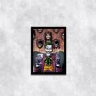 Quadro Ilustração Coringa No Sofá 33x24cm - Com Vidro Moldura