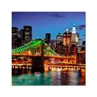 Quadro Impressão Digital Nova York Ponte Colorido 45x45 Uniart