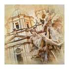 Quadro Impressão Digital Roma 30x30