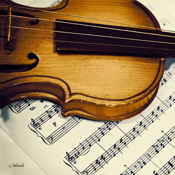Quadro Impressao Digital Violino Marrom 30x30cm Uniart Leroy Merlin