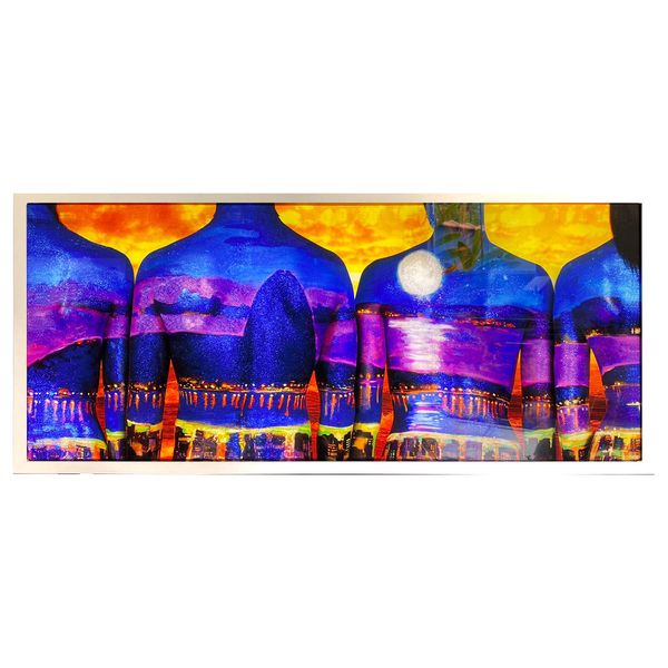 Quadro Impresso Em Metacrilato Sistema Backlight Com Moldura