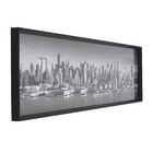 Quadro Industrial Preto com Vidro 160x40cm Arte Própria