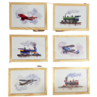 Quadro Infantil 6 Un A4 Vidro E Pendurador