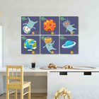 Quadro Infantil   Animais Astronautas No Espaço