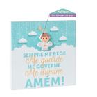Quadro Infantil Anjo Da Guarda Menino Azul