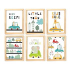 Quadro Infantil Carrinhos 6 Un A4