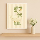 Quadro Infantil Country Patinha 45x34cm Mold Preta