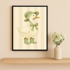 Quadro Infantil Country Patinha 45x34cm Mold Preta