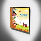 Quadro Infantil Crianças Bom Dia Canvas 30x30cm-inf88