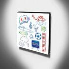Quadro Infantil Desenhos Canvas 30x30cm-inf79