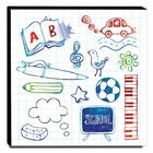Quadro Infantil Desenhos Canvas 30x30cm-inf79