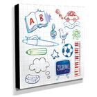 Quadro Infantil Desenhos Canvas 30x30cm-inf79