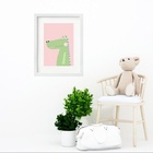 Quadro Infantil Jacarezinho - 60x48cm Moldura:madeira Preta