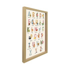 Quadro Decorativo Infantil Letras com Moldura Freij 30x40cm