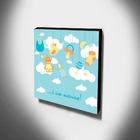 Quadro Infantil Maternidade É Um Menino Canvas 30x30cm-inf136