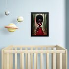 Quadro Infantil Orixá Baby Iansã 45x34cm - Com Vidro Moldura