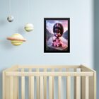 Quadro Infantil Orixá Baby Obá 45x34cm Moldura Preta