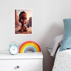 Quadro Infantil Orixá Baby Xangô 33x24cm - Com Vidro Moldura